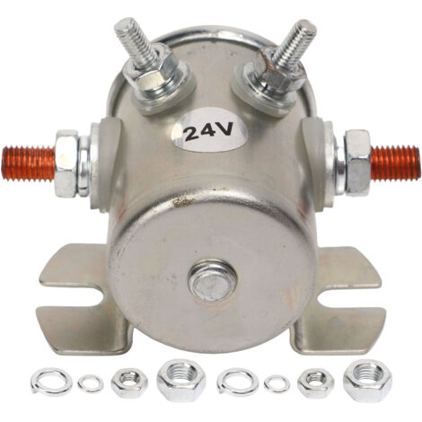 Anlasserrelais, 200 A, 24 V, staubdicht, Teilenummer 1114208, mit Zubehör für Seilwinden, Boote und Club Cars