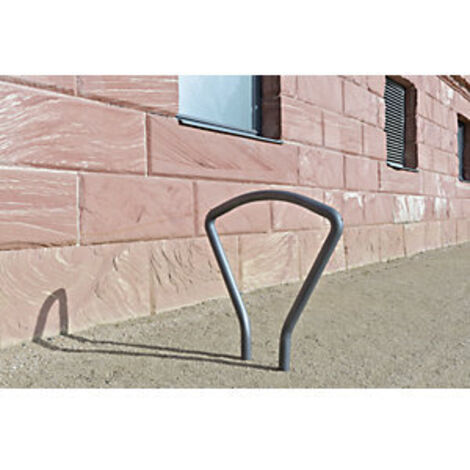 Anlehnbügel GIRO - Standpfosten 70 x 70 mm - feuerverzinkt, zum Einbetonieren