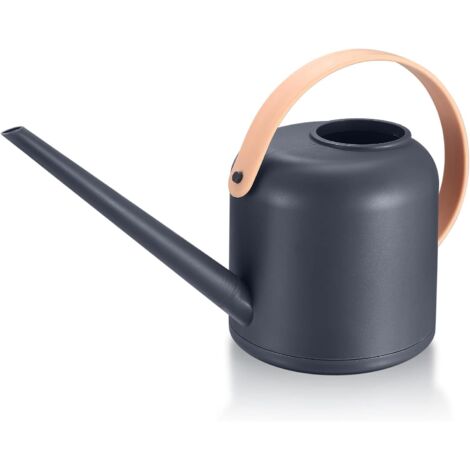 Annaffiatoio per interni, piccolo annaffiatoio con beccuccio lungo, 1,7 litri, 50 oz, per piante in vaso, giardino di erbe aromatiche, fiori e piante grasse, grigio chiaro