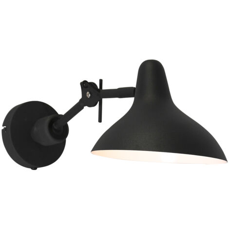 Anne Lighting - aplique de pared - Kasket - negro - metal -