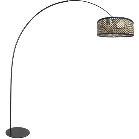 Anne Lighting - lampadaire - Curve - naturel noir - métal - lampe