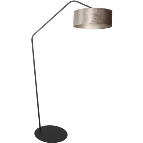 Anne Lighting - lampadaire - ZigZag - argent noir - métal - lampe