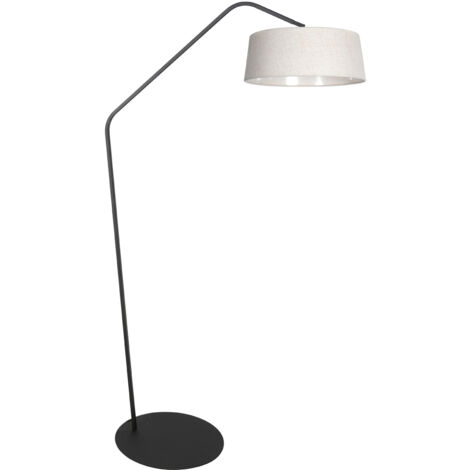Anne Lighting - lampadaire - ZigZag - crème noir - métal - lampe