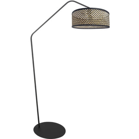 Anne Lighting - lampadaire - ZigZag - naturel noir - métal -