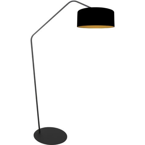 Anne Lighting - lampadaire - ZigZag - noir - métal - lampe arquée
