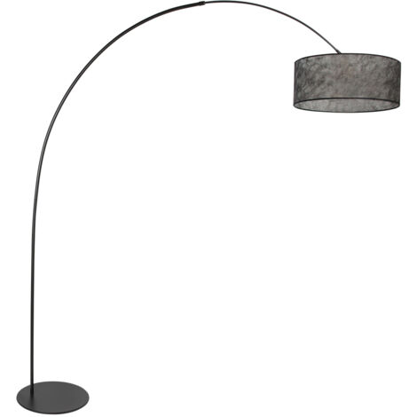 Anne Lighting - lámpara de pie - Curve - negro - metal - lámpara
