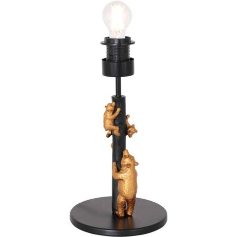 Anne Lighting - lampe de table - Animaux - noir - plastique métal