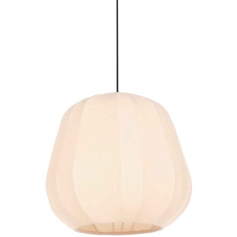 Anne Lighting - suspension - Sable - crème - métal tissu - Ø 25cm