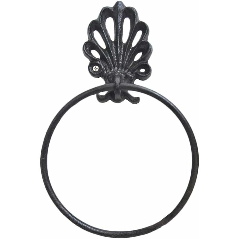 Linghhang - Anneau à Serviette Rétro en Fer Forgé Porte-Serviette Porte-Serviette en Papier Porte-Serviette De Toilette Suspendu Serviette Cintre