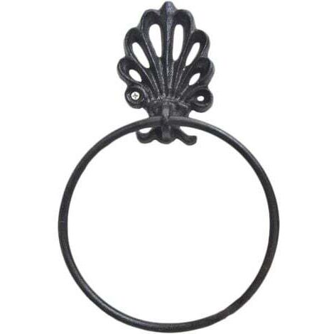 Anneau à Serviette Rétro en Fer Forgé Porte-Serviette Porte-Serviette en Papier Porte-Serviette De Toilette Suspendu Serviette Cintre Salle De Bains Montage Mural Accessoires