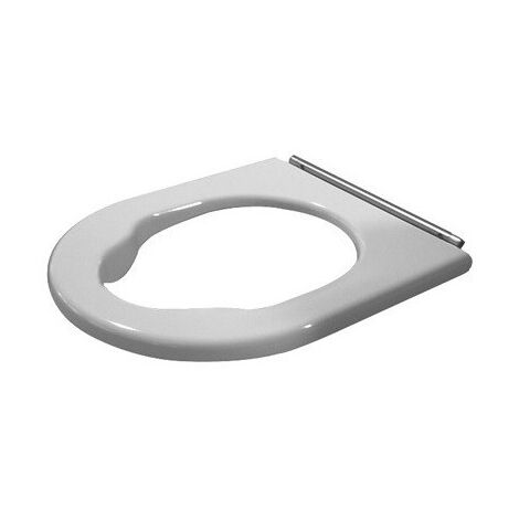 Anneau abattant WC STARCK 3 VITAL sans fermeture souple blanc
