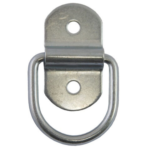 Anneau arrimage pivot. acier zing. Ø5.5mm plat.32x58mm bl2 - CHAPUIS