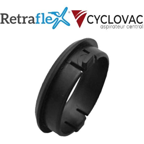 Anneau barrure noir pour embout de flexible standard RETRAFLEX, Cyclovac IT202133
