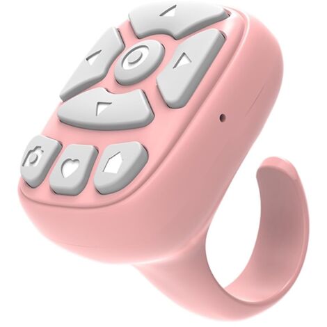 Anneau Bluetooth Controleur Smartphone - Commandes Tactiles Sans Fil pour Vidéo Musique Présentation - Compatible iOS Android - Autonomie 30 Jours - USB-C - 1 Pièce