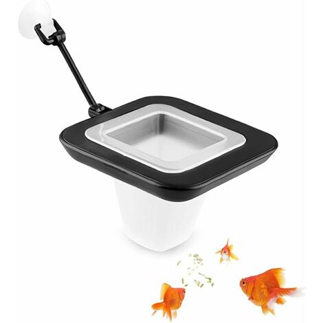 Anneau d'alimentation pour poissons d'aquarium cercle flottant avec ventouse facile à installer, carré rond et forme ronde, vers de sang vers de farine pour poisson rouge Guppy