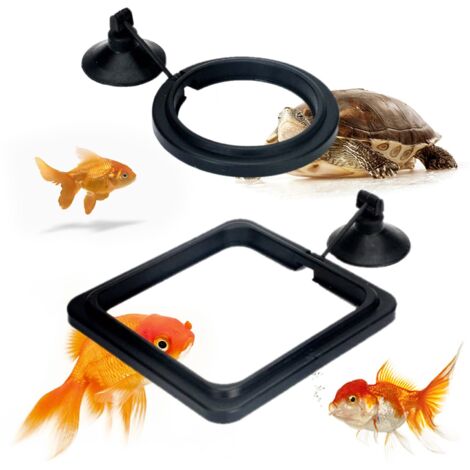Anneau d'alimentation pour Poissons, L'alimentation des Poissons d'Aquarium Anneau, Anneau d'alimentation pour Aquarium, Aquarium Fish Anneaux de Nourriture, Fish Feed Safe Feeder avec Ventouse