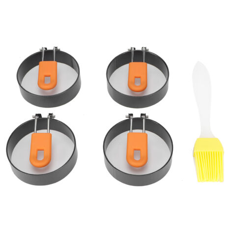 Anneau de cuisson rond antiadhésif pour œufs et pancakes, moule à frire DIY accessoire cuisine