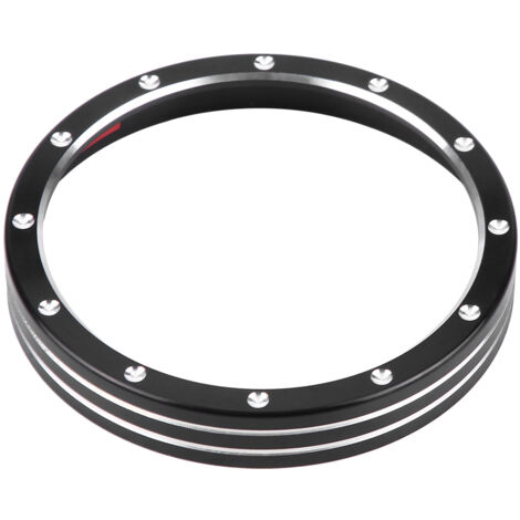 Anneau de Décor pour Compteur de Vitesse - Aluminium - Pour Harley Davidson Dyna 883/1200, Street Bob, Low Rider - Diamètre 97mm - Accessoire Moto - Type A