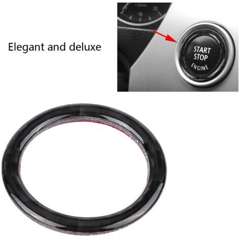 Anneau de démarrage moteur en fibre de carbone pour BMW E90/E92/E93, cadre décoratif pour bouton de démarrage