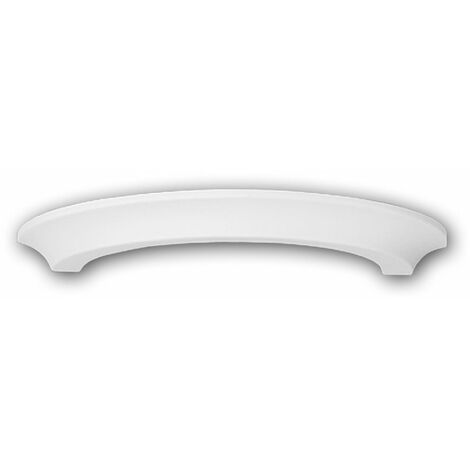 PROFHOME DECOR Anneau de demi-colonne Profhome 115100 Colonne Élement décorative style dorique blanc