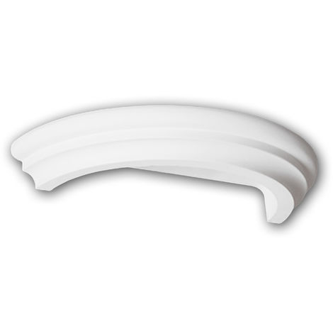 PROFHOME DECOR 115300 Colonne Élement décorative style dorique blanc - blanc