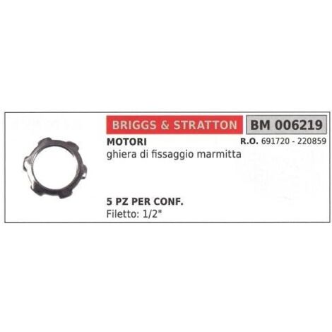 Anneau de fixation B&S silencieux tondeuse tondeuse à gazon 006219