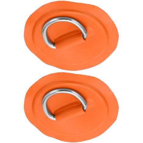 Anneau de Fixation PVC Orange pour Bateau Gonflable, Kayak, Planche à Voile ou Radeau