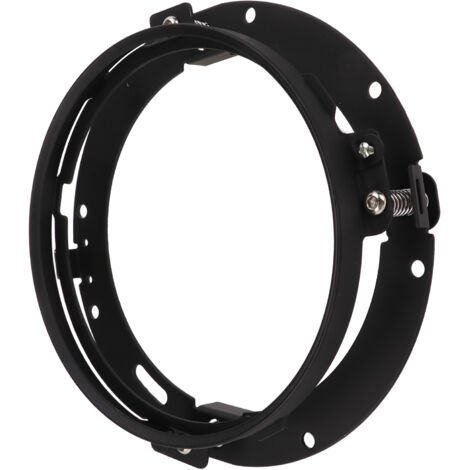 Anneau de fixation rond 7 pouces pour phare de moto, support d'adaptateur de phare noir