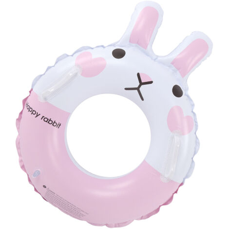Anneau de natation bébé avec poignée, bouée gonflable PVC pour piscine - Jouet aquatique enfant sécurisé