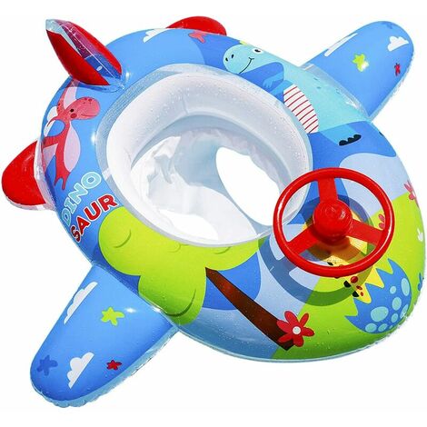 volant Bouée gonflable avec siège et protection solaire pour bébé ceinture de sécurité 