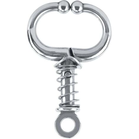 Anneau de Nez pour Taureau, Anneau de Nez de Taureau en Acier Inoxydable Accessoire D'élevage Anneau de Nez de Bétail pour Boucles d'oreilles de Cartilage de Vache(Spring)