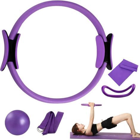 Anneau de Pilates, Cercle de Pilates, Accessoire Pilates Femme, Anneau de Résistance Pilates, Cercle Magique de Fitness, Toning Pilates Ring, pour tonifier Les Cuisses, Les abdominaux