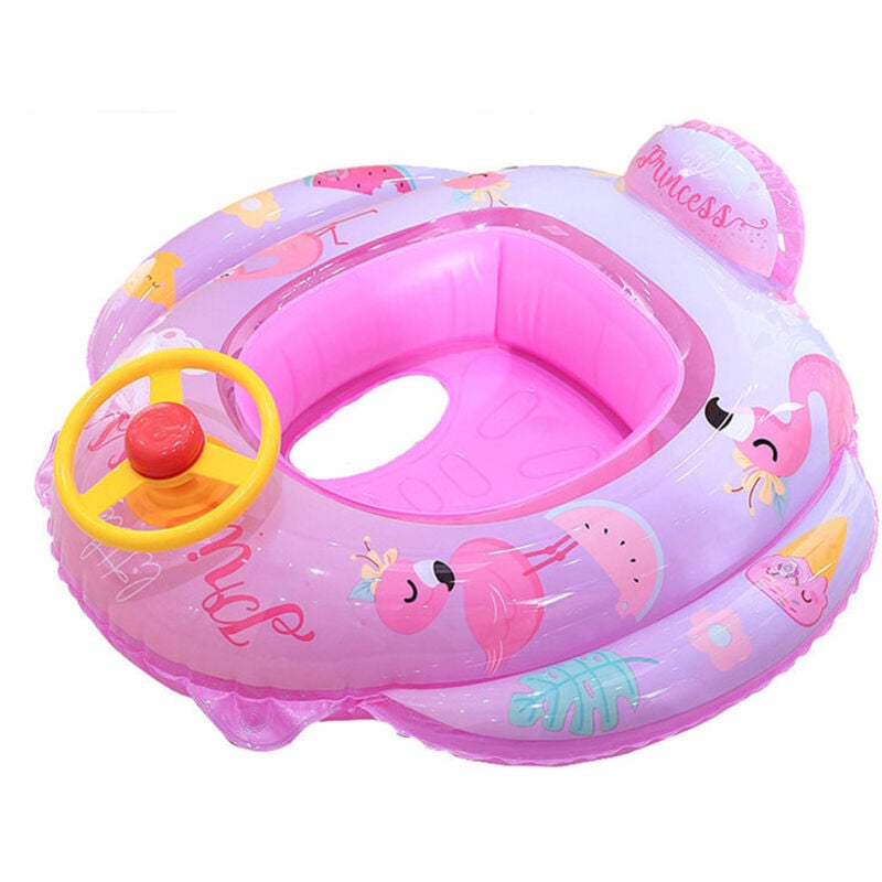 Anneau de piscine flottant pour bébé, jouets d'été gonflables pour bébés garçons et filles, anneau de natation de dessin animé pour enfants en bas âge