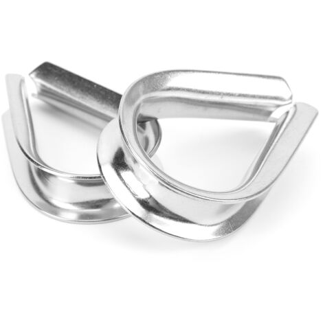 Anneau de Protection pour Câble en Acier Inoxydable 16MM, Collier de Serrage Marine et Rondelle Antidérapante
