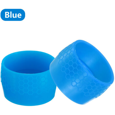 Anneau de retenue antidérapant pour sangle de vélo de route bleue Joint torique de fixation pour sangle de guidon de vélo, protection antidérapante en silicone élastique pour guidon courbé