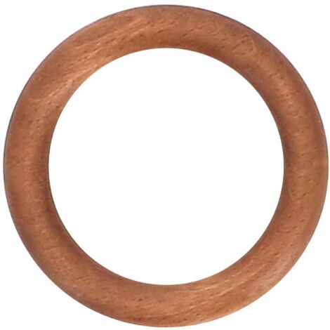 Anneaux de rideaux en merisier 70 mm – Lot de 10 pièces – Épaisseur 35 mm – Pour projets d'amélioration de l'habitat – Mobois
