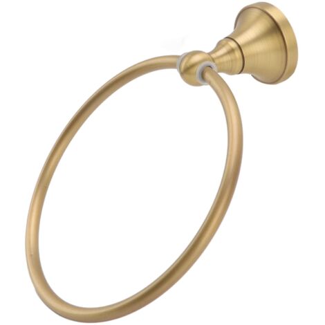 Anneau de Serviette, Anneau en Laiton de Serviette pour la Prvention Anticorrosion en Verre Fixe au Mur d'accessoires de Salle de Bains