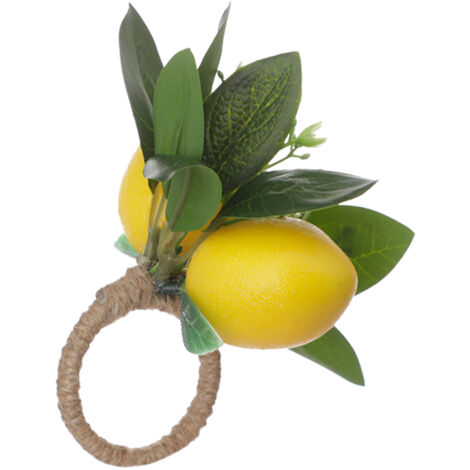 Anneau de Serviette Citron Décoratif pour Table de Restaurant - Accessoire de Décoration