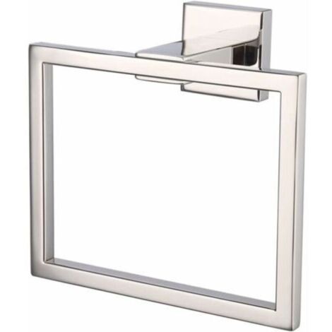 Anneau de serviette de bain en acier inoxydable crochet de serviette suspendu accessoires de salle de bain hôtel moderne Style carré fixé au mur