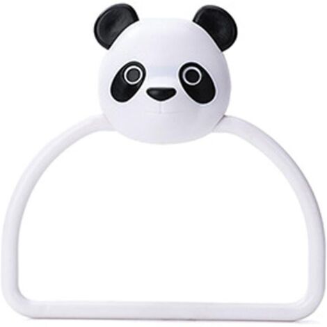 [Anneau de serviette mural dessin animé] Porte-serviette autocollant non marquant pour salle de bain et cuisine - Support mural facile à installer, matériaux de haute qualité