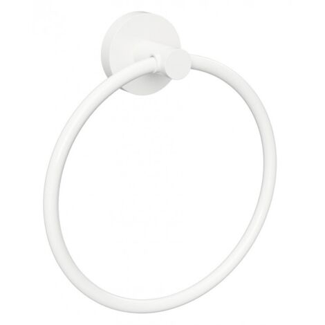 Anneau de serviette WHITE en laiton blanc 15 cm