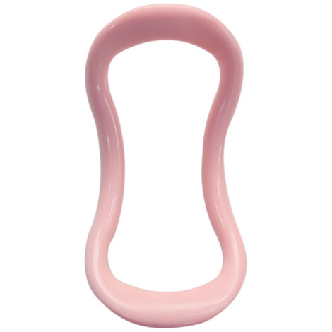 Anneau de Yoga Fitness Écologique en PP - Cercle d'Entraînement Courbé Rose pour le Sport
