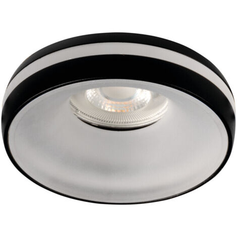 Anneau décoratif spot encastré - aluminium noir - Ø96mm - ELICEO