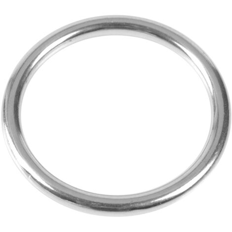 Anneau en Acier Inoxydable 304 Marin Soudé Poli pour Bateau - Cercle 6x45mm
