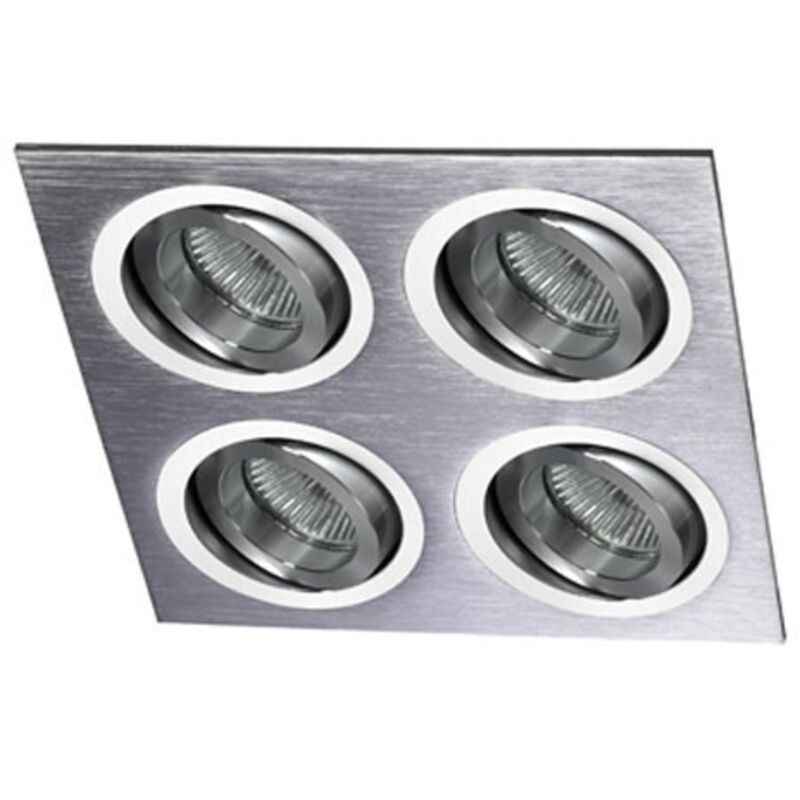 Cristalrecord - Anneau encastré hélium aluminium (4 lumières) 03-064-00-003