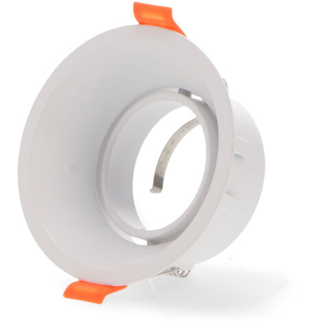 Anneau inclinable rond blanc série Evo pour Gu10/MR16 - Ledme - LM4325