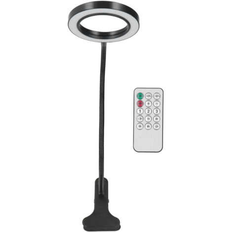 Anneau lumineux LED à clipser, 3 couleurs, 10 luminosité, col de cygne Flexible, lampe de bureau alimentée par USB avec télécommande