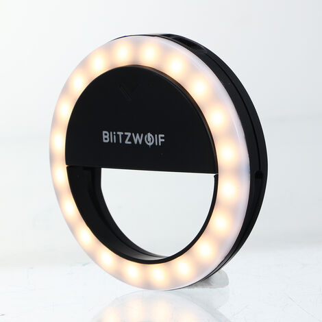 Anneau lumineux Portable Ring Light 600mAh 1000 Lumens Haute Luminosité Selfie Lights BlitzWolf® BW-SL0 Pro LED