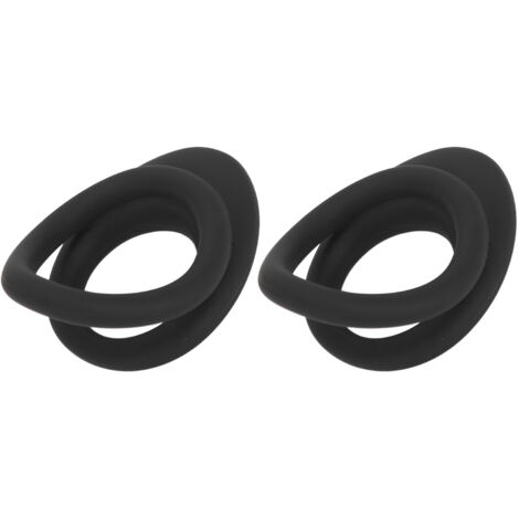 Anneau pénien élastique pour érection renforcée, 2 anneaux extensibles confortables pour hommes