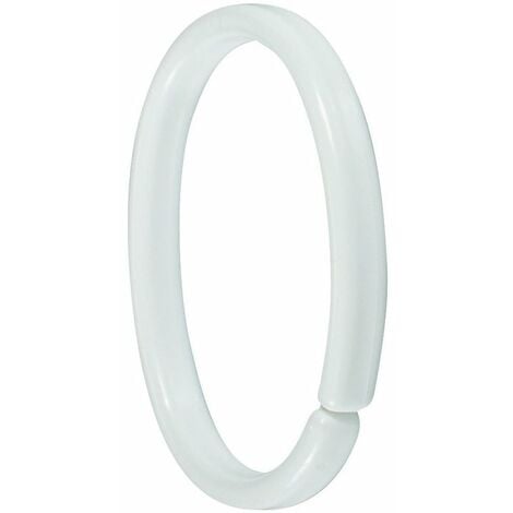 Anneau plastique blanc - Sachet de 12